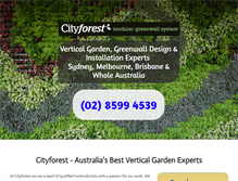 Tablet Screenshot of cityforest.com.au